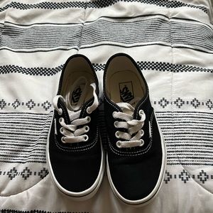 Black and white Vans